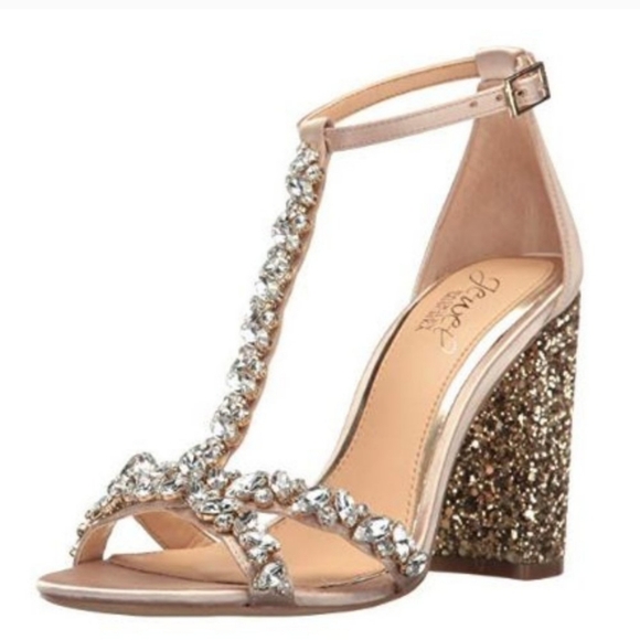 New Jewel Badgley Mischka heels Women's Carver Dress Sandal - Picture 8 of 12